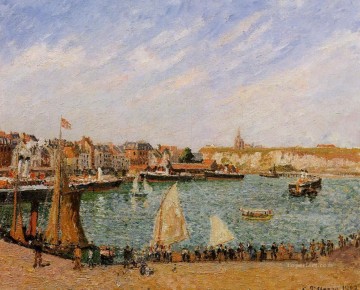 sol de la tarde el puerto interior dieppe 1902 Camille Pissarro Pinturas al óleo